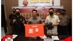 Satresnarkoba Polresta Tanjungpinang Menggelar Konferensi Pers Tindak Pidana Narkotika Jenis Sabu