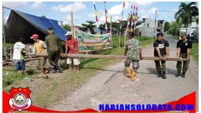 Sukseskan Program TNI Manunggal Air Bersih, Babinsa Kelurahan Banjarsari  Bersama Warga Gotong-royong Bantu Proses Pengeboran